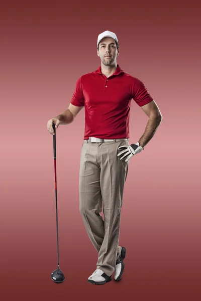 Männlicher Golfspieler — Stockfoto