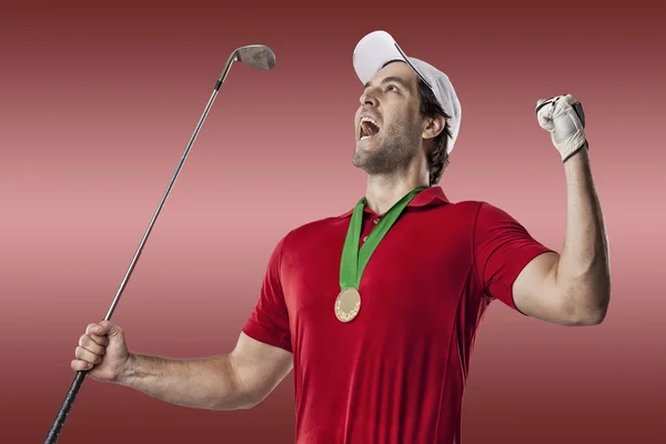 Jugador de golf masculino — Foto de Stock