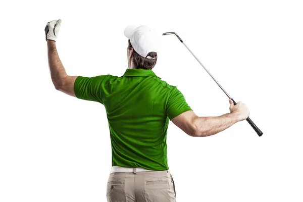 Mężczyzna golf gracz — Zdjęcie stockowe