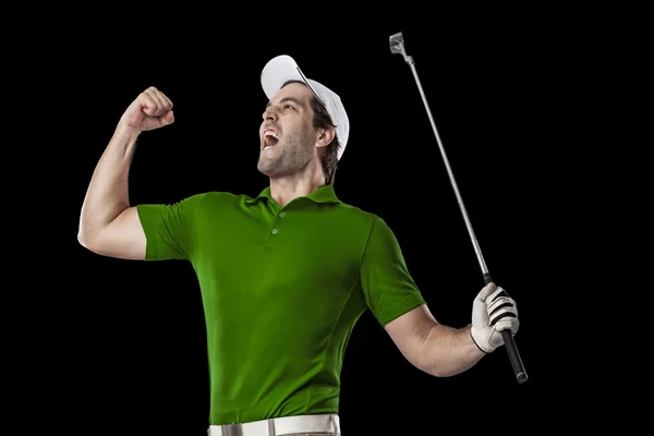 Jogador de golfe masculino — Fotografia de Stock