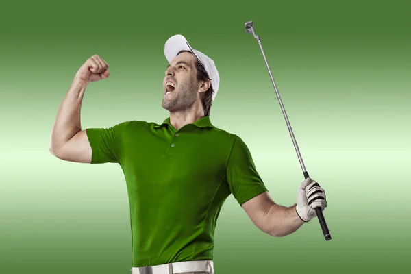 Jogador de golfe masculino — Fotografia de Stock