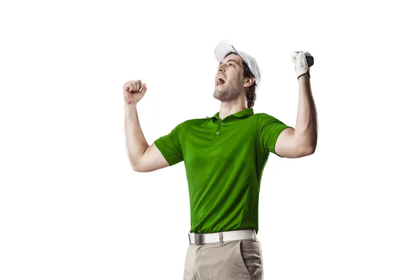 Jugador de golf masculino — Foto de Stock