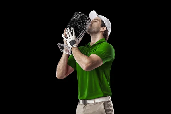 Männlicher Golfspieler — Stockfoto