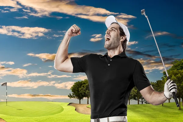 Jogador de golfe masculino — Fotografia de Stock