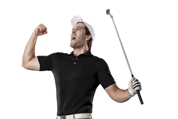 Jogador de golfe masculino — Fotografia de Stock