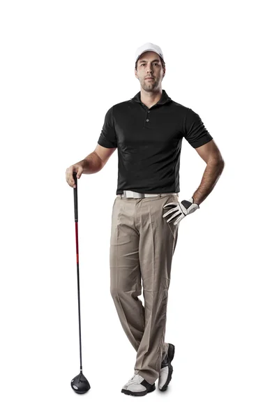 Männlicher Golfspieler — Stockfoto