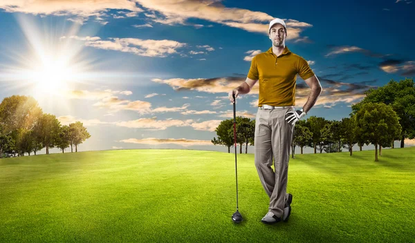 Jugador de golf masculino — Foto de Stock
