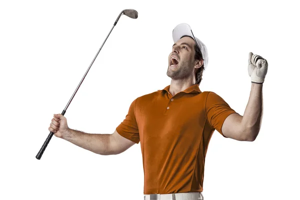 Männlicher Golfspieler — Stockfoto