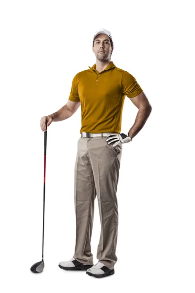 Männlicher Golfspieler — Stockfoto