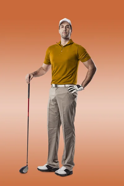 Männlicher Golfspieler — Stockfoto