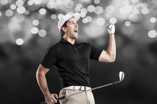 Männlicher Golfspieler — Stockfoto