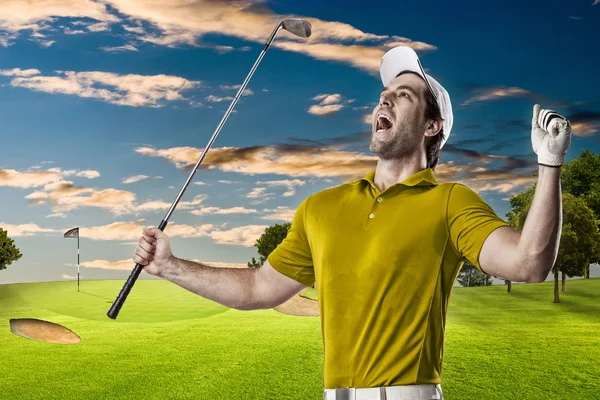 Jogador de golfe masculino — Fotografia de Stock