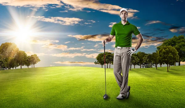 Jogador de golfe masculino — Fotografia de Stock