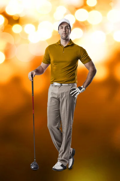 Männlicher Golfspieler — Stockfoto