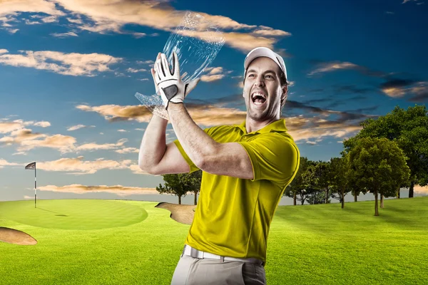 Jogador de golfe masculino — Fotografia de Stock