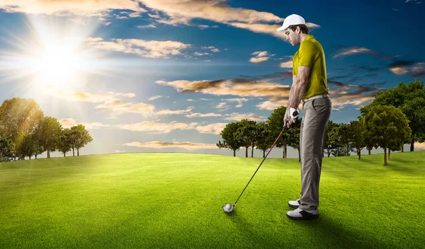 Manliga golf spelare — Stockfoto