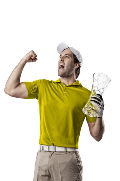 Männlicher Golfspieler — Stockfoto