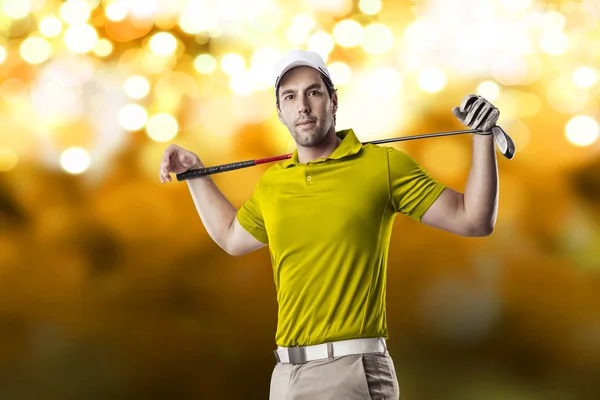 Männlicher Golfspieler — Stockfoto