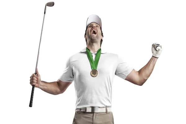 Jugador de golf masculino — Foto de Stock