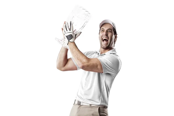 Männlicher Golfspieler — Stockfoto