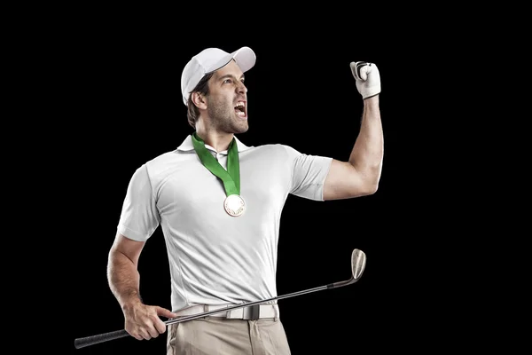 Männlicher Golfspieler — Stockfoto