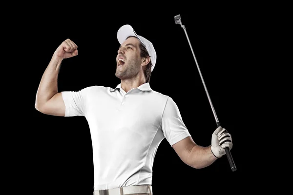 Jugador de golf masculino — Foto de Stock