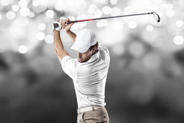 Männlicher Golfspieler — Stockfoto