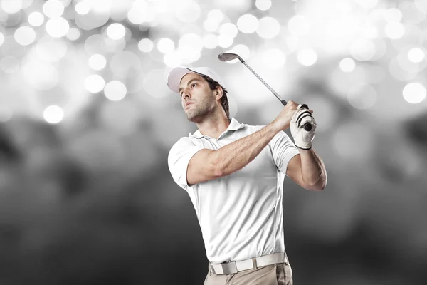Mężczyzna golf gracz — Zdjęcie stockowe