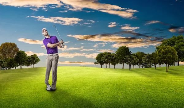 Manliga golf spelare — Stockfoto