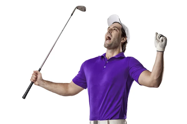 Jogador de golfe masculino — Fotografia de Stock