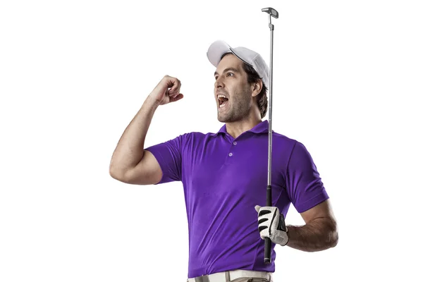 Jogador de golfe masculino — Fotografia de Stock