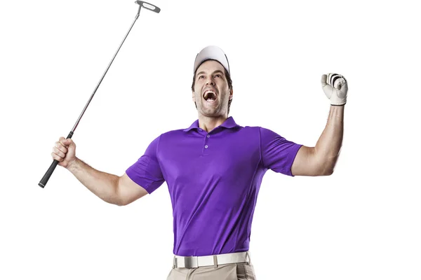 Männlicher Golfspieler — Stockfoto