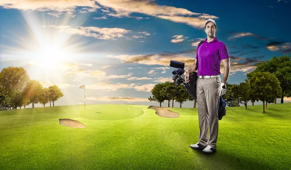 Manliga golf spelare — Stockfoto