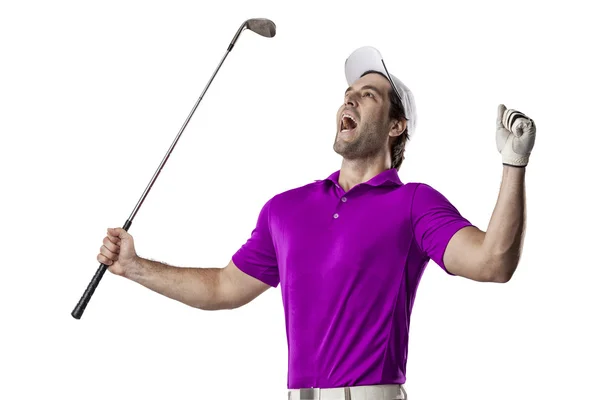 Jogador de golfe masculino — Fotografia de Stock