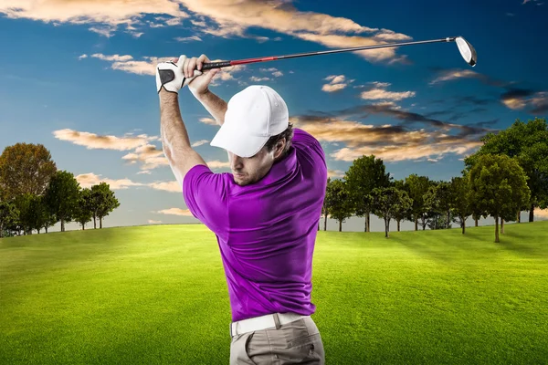 Jogador de golfe masculino — Fotografia de Stock