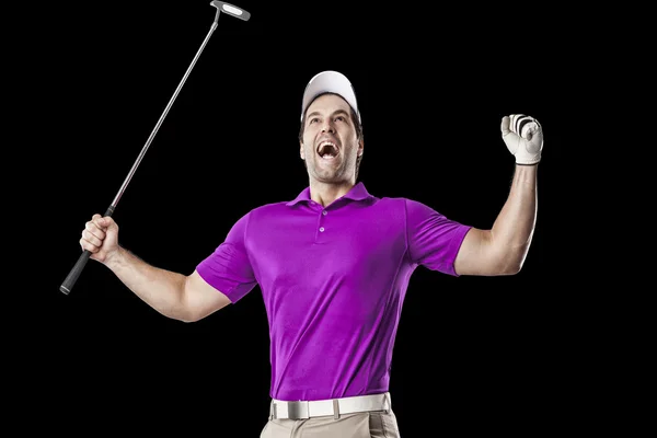 Jucător de golf masculin — Fotografie, imagine de stoc