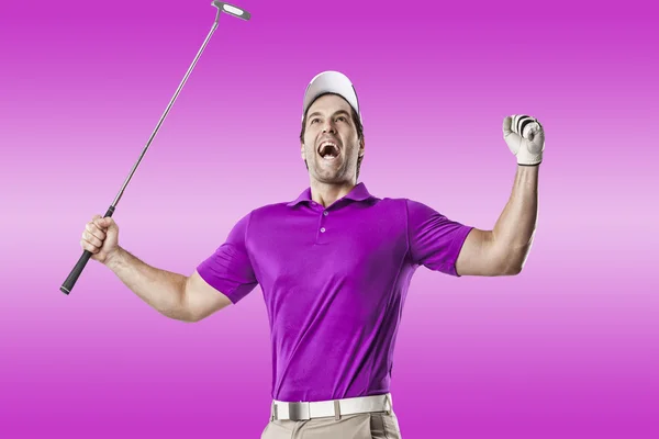 Männlicher Golfspieler — Stockfoto