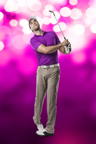 Männlicher Golfspieler — Stockfoto