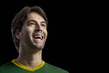 Altın madalya kutluyor atlet