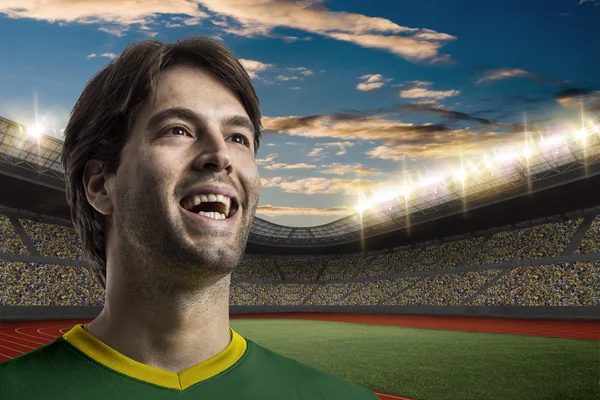 Athlete Celebrating a golden medal — Stock Photo, Image