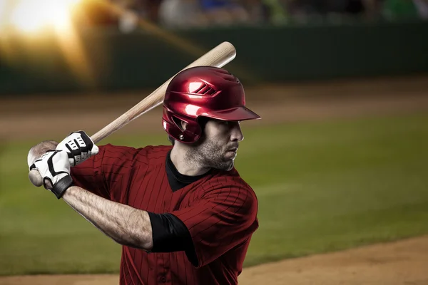 Jugador de béisbol masculino — Foto de Stock