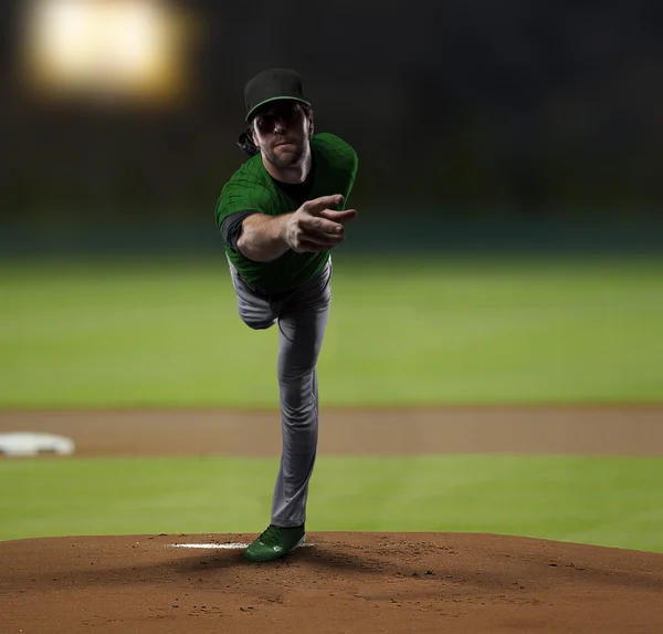 Jogador masculino de beisebol — Fotografia de Stock