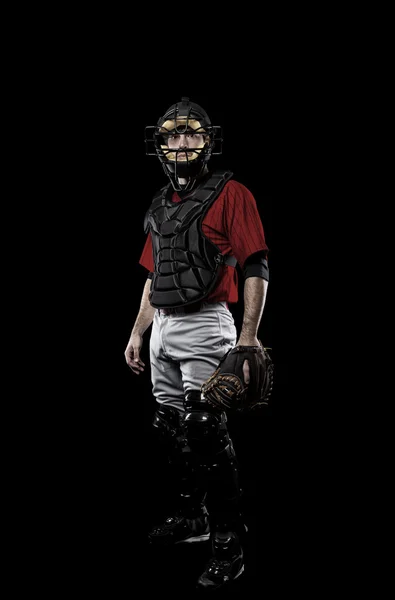 Catcher honkballer — Stockfoto