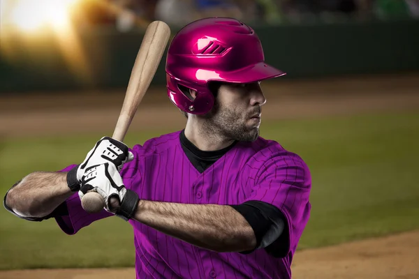 Jogador masculino de beisebol — Fotografia de Stock