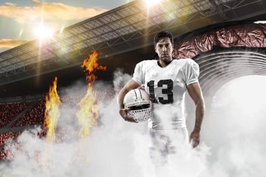 Beyaz üniforma futbolcu