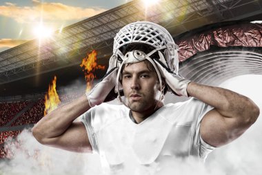 Beyaz üniforma futbolcu