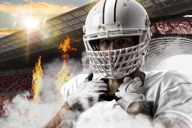 Beyaz üniforma futbolcu