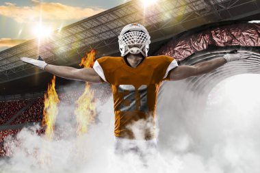 Futbolcu ile bir portakal