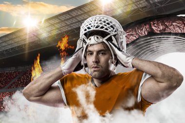 Futbolcu ile bir portakal