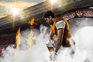 Futbolcu ile bir portakal